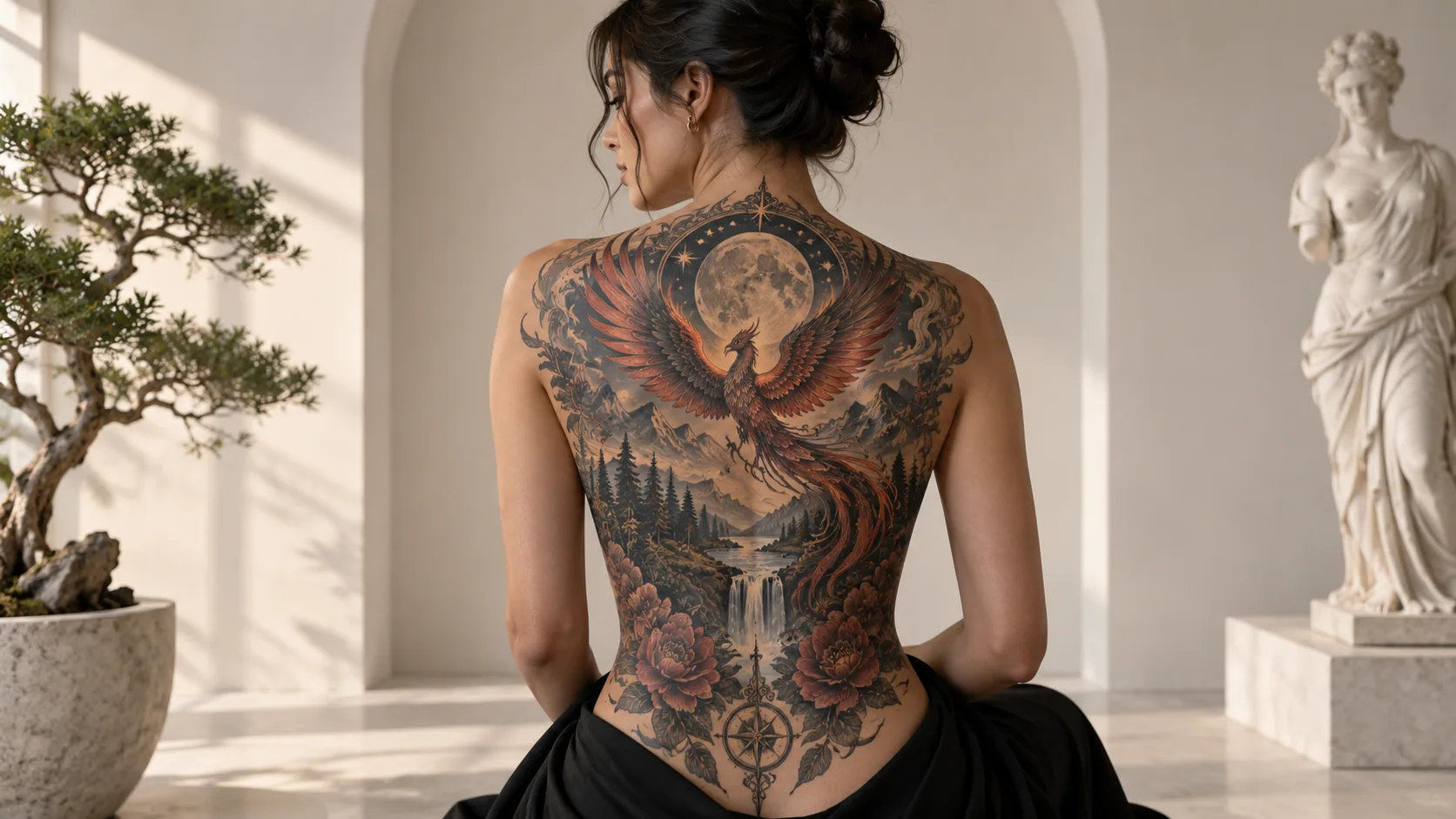 Large Back Tattoo Ideas With Complete Storytelling