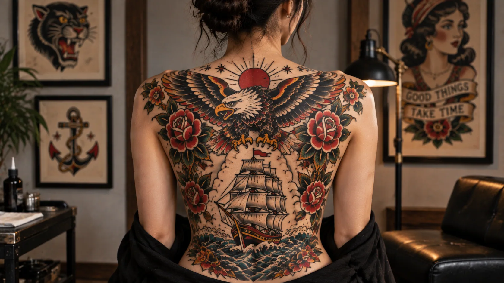 Traditional Back Tattoo Ideas