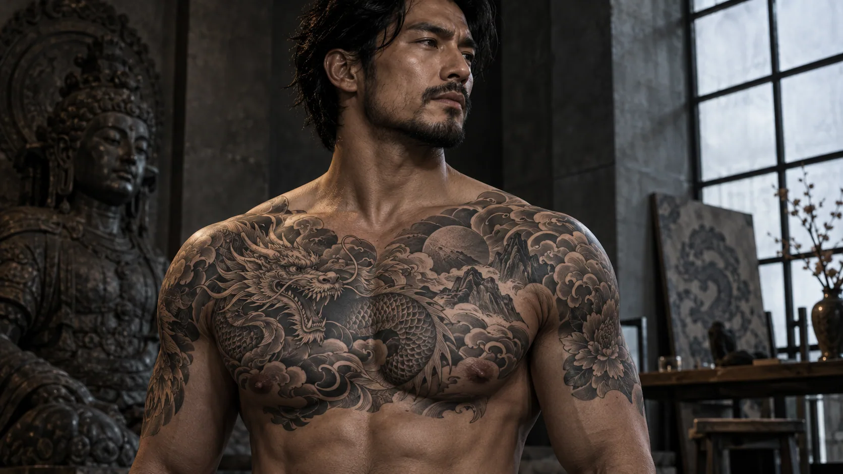 Full Chest Tattoo Designs