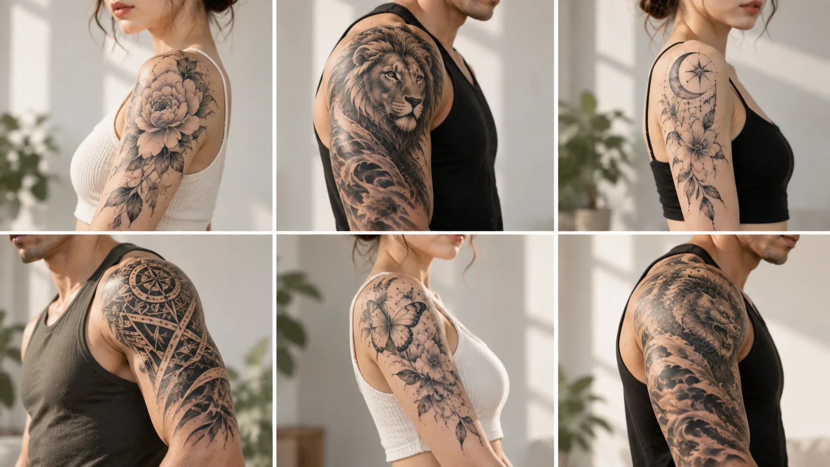 Shoulder to Arm Tattoo Designs