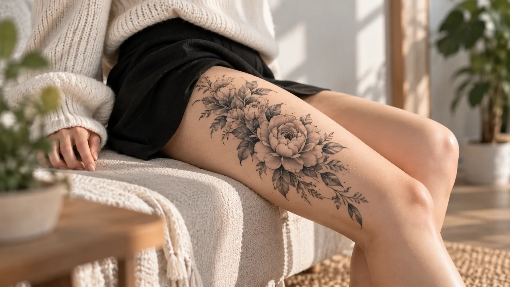 How Thigh Tattoos Work With Size, Shape, and Movement